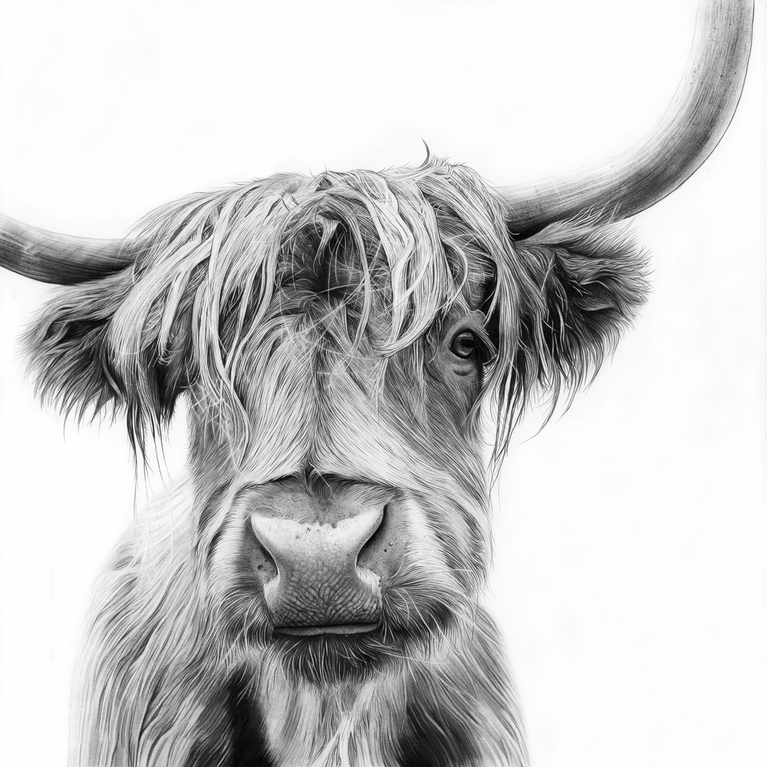 Fergus - Sasco - Scottish Highland Cow Fine Art Print